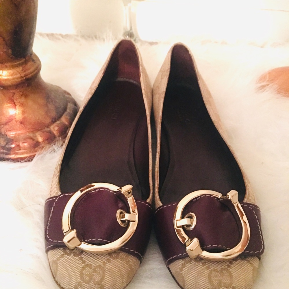 Gucci ballet flats size 37 no box or bag
